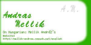 andras mellik business card